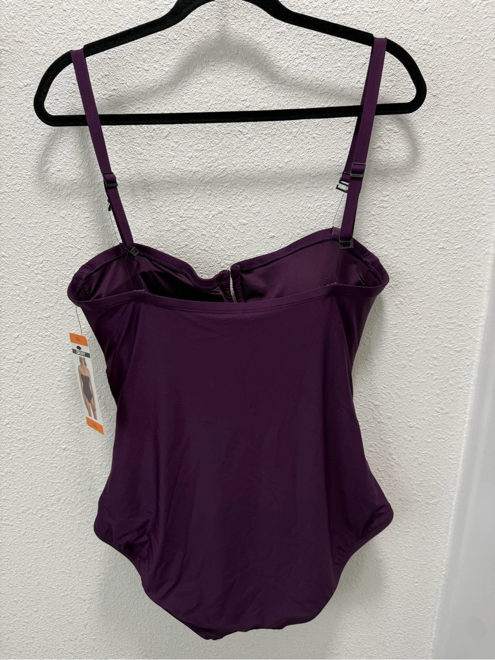 DKNY Women’s Purple One Piece Swimsuit Sz(XXL) - Picture 7 of 12
